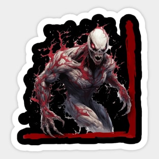 The White Demon Zombie Sticker